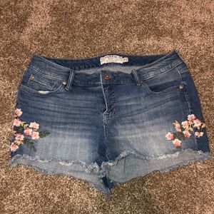 Torrid Embellished Jean Shorts